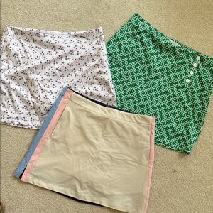 Lady Hagen Golf Skirt Set - Green, White, Cream